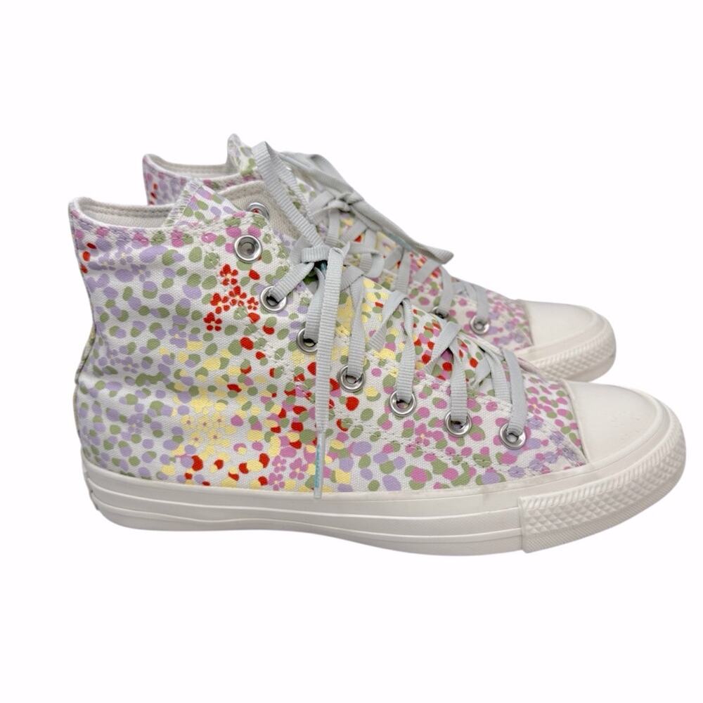 CONVERSE All Star High Top Multicolor Spring Floral Design  Women’s Sz 8